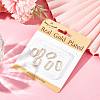 Beebeecraft 8Pcs 2 Styles Brass Spring Gate Rings KK-BBC0014-16-6