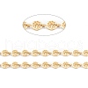 Handmade PVD Vacuum Plating 304 Stainless Steel Flat Round Charms Link Chains CHS-M004-10G-2
