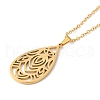 304 Stainless Steel Pendant Necklaces NJEW-P283-05G-1