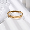 Ion Plating(IP) 304 Stainless Steel Hinged Bangles for Women STAS-Z114-08G-3