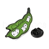 Pea Pod & Cat Enamel Pin JEWB-A014-03E-3