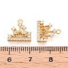 Brass Micro Pave Cubic Zirconia Charms KK-N263-85G-3