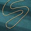 Long-Lasting Plated Brass Link Chain Necklaces X-NJEW-K112-14G-NF-1