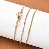304 Stainless Steel Snake Chains Necklaces X-NJEW-O058-22G-3