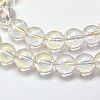 Electroplated Synthetic Quartz Bead Strands EGLA-J061-10mm-AB01-3