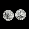 Transparent Spray Painting Crackle Glass Beads GLAA-L046-01A-22-3