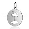 Non-Tarnish 201 Stainless Steel Pendants STAS-S105-T550D-1-1