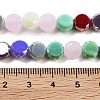 Electroplate Glass Bead Strands GLAA-E042-03F-4