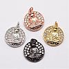 Brass Pendants ZIRC-G022-M-NR-1
