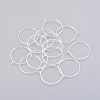 Brass Wine Glass Charm Rings KK-E470-S-1