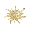 Brass Micro Pave Cubic Zirconia Pendants KK-M322-47B-G-2