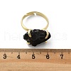 Natural Obsidian Finger Rings RJEW-B122-01G-03-5
