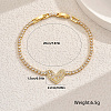 Elegant Brass Charm Bracelets OR7420-5-2