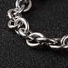 Tarnish Resistant 304 Stainless Steel Cable Chain Bracelets BJEW-H477-03-2