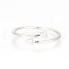 Adjustable Brass Stackable Finger Ring Sets RJEW-G100-01-2