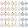 40Pcs 4 Colors Imitation Gemstone Acrylic Pendants SACR-TA0001-22-2