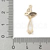 Brass Micro Pave Cubic Zirconia Pendants KK-M326-04G-3
