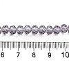 Transparent Baking Paint Glass Beads Strands DGLA-A034-T6mm-D07-4