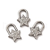 304 Stainless Steel Pendants STAS-Q001-07P-1