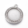 Non-Tarnish 304 Stainless Steel Pendant Cabochon Settings X-STAS-G214-07P-1