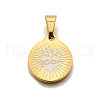 304 Stainless Steel Pendants STAS-B086-07G-1