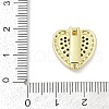Brass Micro Pave Cubic Zirconia Slide Charms KK-D317-121G-3