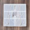 Skeleton Head and Body Skeleton Frame Silicone Mold for Halloween Series of Yu Meiren DIY Drop Glue Plaster Ornaments Grinding DIY-A054-15-3