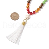 Gemstone Pendant Necklaces NJEW-JN04761-3