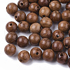 Natural Wood Beads WOOD-S666-6mm-01-1