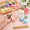 6Pcs 6 Colors Handmade Cotton Yarn Crochet Lily of the Valley Pendant Decorations DIY-FG0006-90-3