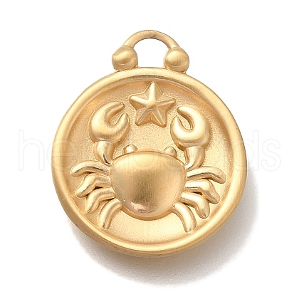PVD Vacuum Plating 304 Stainless Steel Pendants STAS-S148-30G-04-1