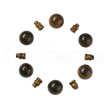 Natural Tiger Eye Buddhist Beads G-TA0001-02A-1