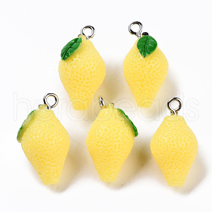 Opaque Resin Pendants RESI-T028-73-1
