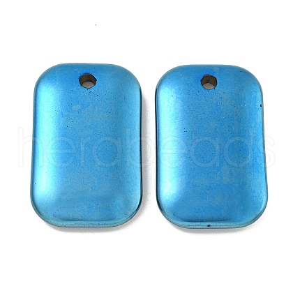 Electroplated Synthetic Non-Magnetic Hematite Pendants G-C136-05A-1