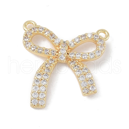 Brass Micro Pave Clear Cubic Zirconia Pendants KK-U008-01B-G-1