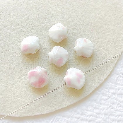 Shell Shape Handmade Porcelain Beads PORC-E022-01A-1