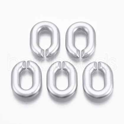 Spray Painted CCB Plastic Linking Rings CCB-R104-12F-03-1