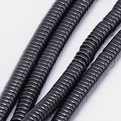 Non-magnetic Synthetic Hematite Beads Strands X-G-J164A-4mm-02-1