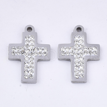 201 Stainless Steel Pendants X-STAS-N091-11P-1