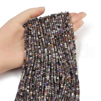 Natural Purple Fluorite Beads Strands G-RM2025-D51-3x3mm-1
