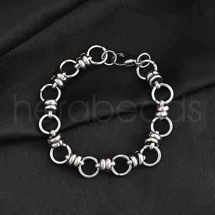 Tarnish Resistant 304 Stainless Steel Link Chain Bracelets BJEW-Z011-10P-1