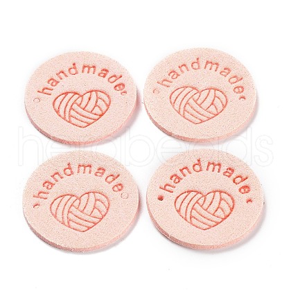Microfiber Knitting Heart Label Tags PATC-PW0001-001M-1