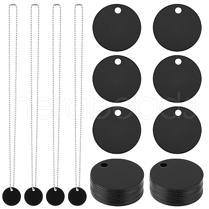 SUNNYCLUE DIY Stamping Blank Tag Necklace Making Kit DIY-SC0020-83-1