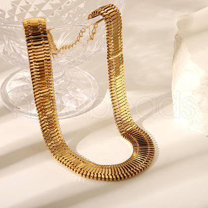304 Stainless Steel Chain Necklaces for Women NJEW-Z080-02G-1