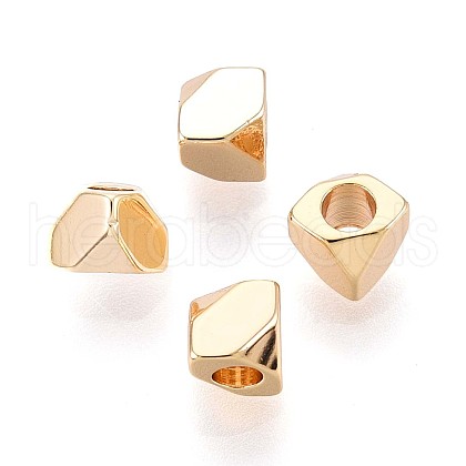 Brass Spacer Beads KK-T075-65G-1