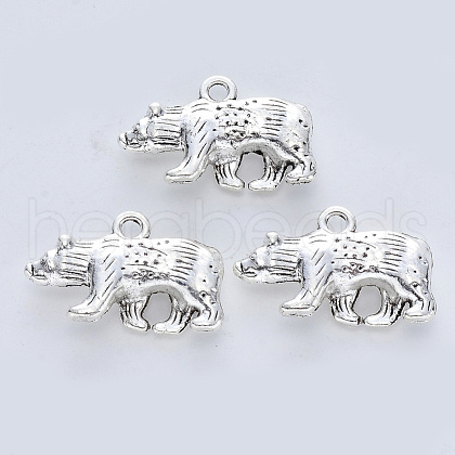 Tibetan Style Alloy Pendants X-TIBE-R316-020AS-RS-1