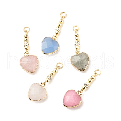 Natural Gemstone Pendants PALLOY-JF01615-1