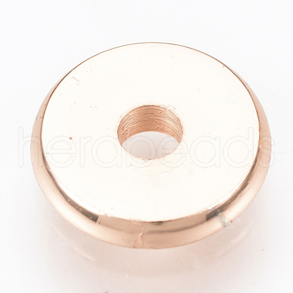 Brass Spacer Beads X-KK-Q738-8mm-04RG-1