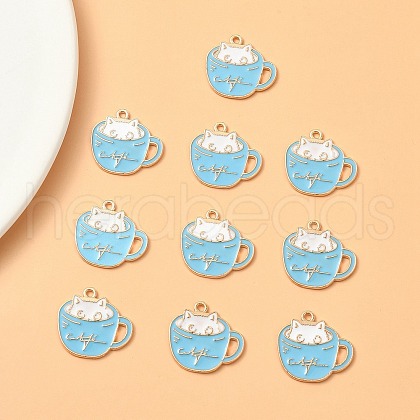 Alloy Enamel Pendants PALLOY-YW0003-24A-1