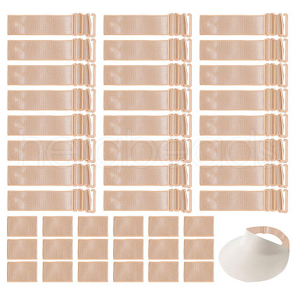 CHGCRAFT 24 Sets Polyester Adjustable Hat Elastic Band DIY-CA0006-86-1